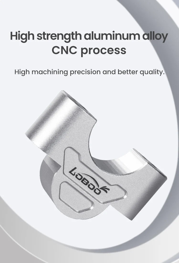 CNC-machined aluminum