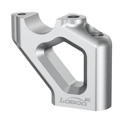 Coppia di riser LOBOO CJG91 con finitura anodizzata argento vista dall'alto