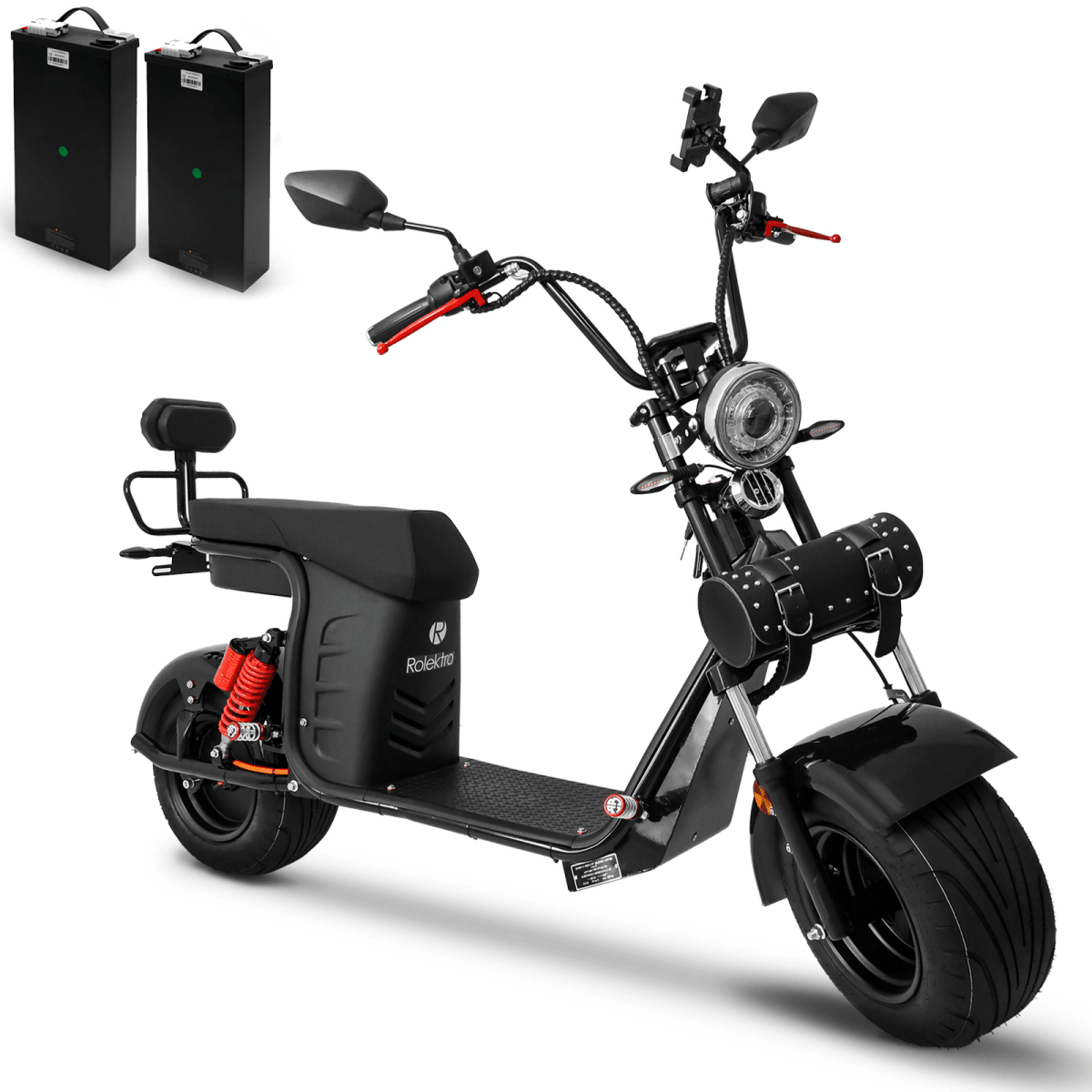 Scooter Elettrico Biposto 45 km/h Rolektro E-Chopper 45