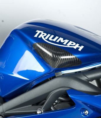 Sliders serbatoio in carbonio, finitura lucida, Triumph 675 Daytona - Street Triple [R] '06 - '12 - ENDURRAD