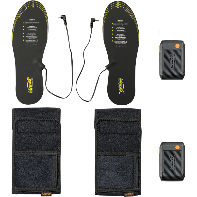 Set completo taglia 38-41 con solette, due power bank e due fasce da polpaccio