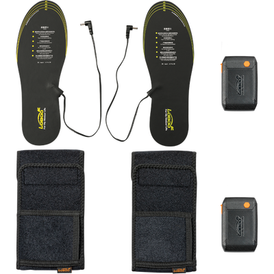 Set completo taglia 42-45 con solette, due power bank e due fasce da polpaccio