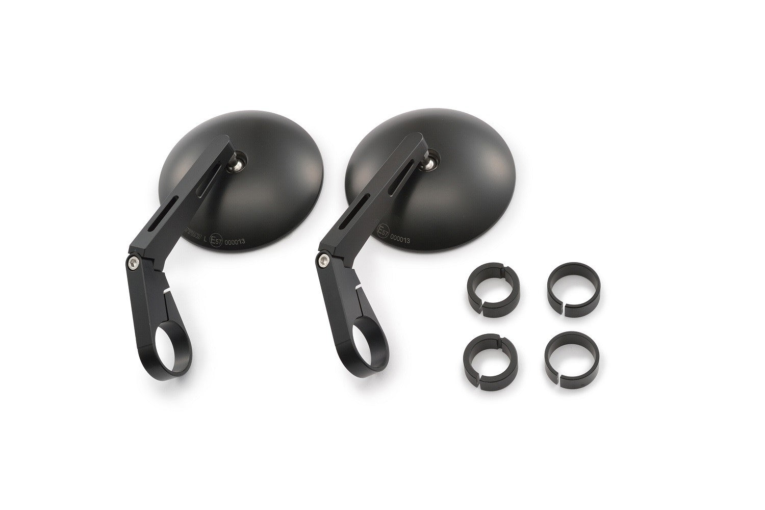 Specchietti manubrio lunghi, ABS + alluminio, E-MARKED (coppia)