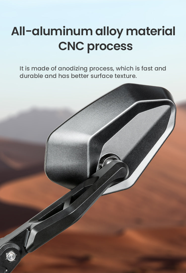 CNC aluminum, black or silver