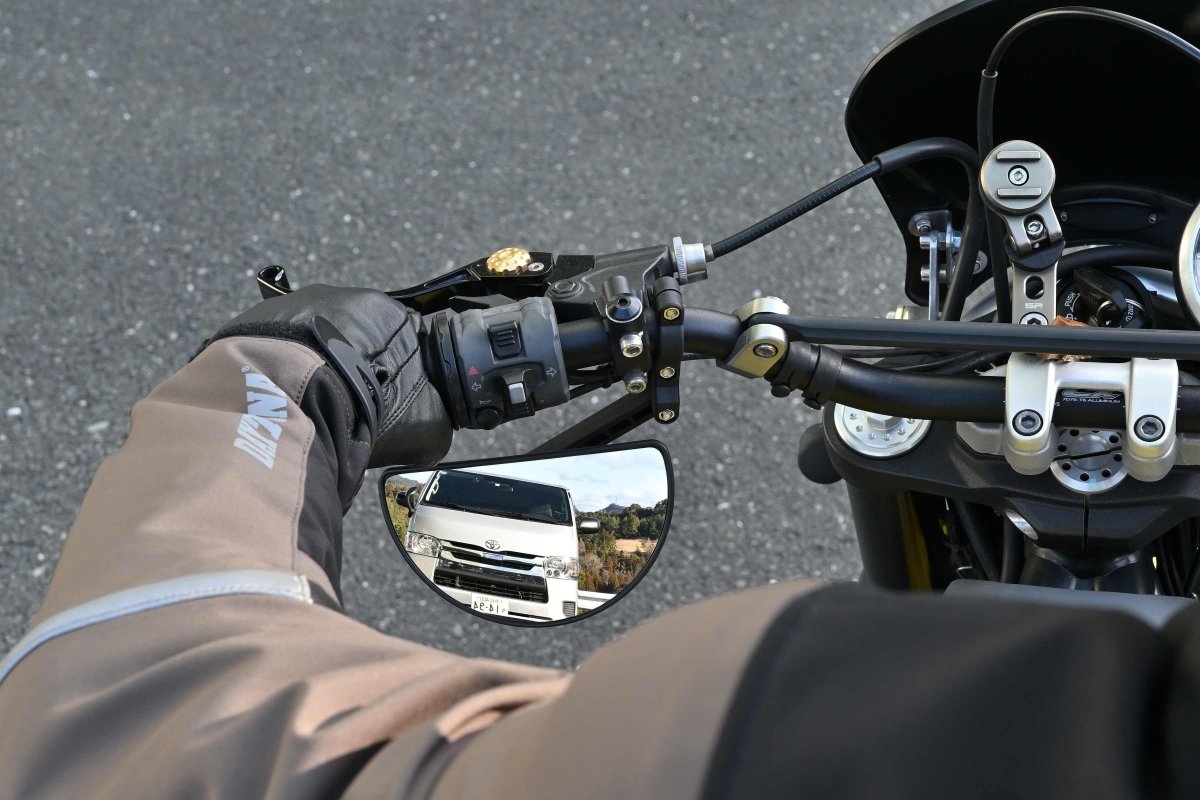 Specchietto a manubrio MEZZA LUNA per manubri | 81001 - r30119 - ENDURRAD