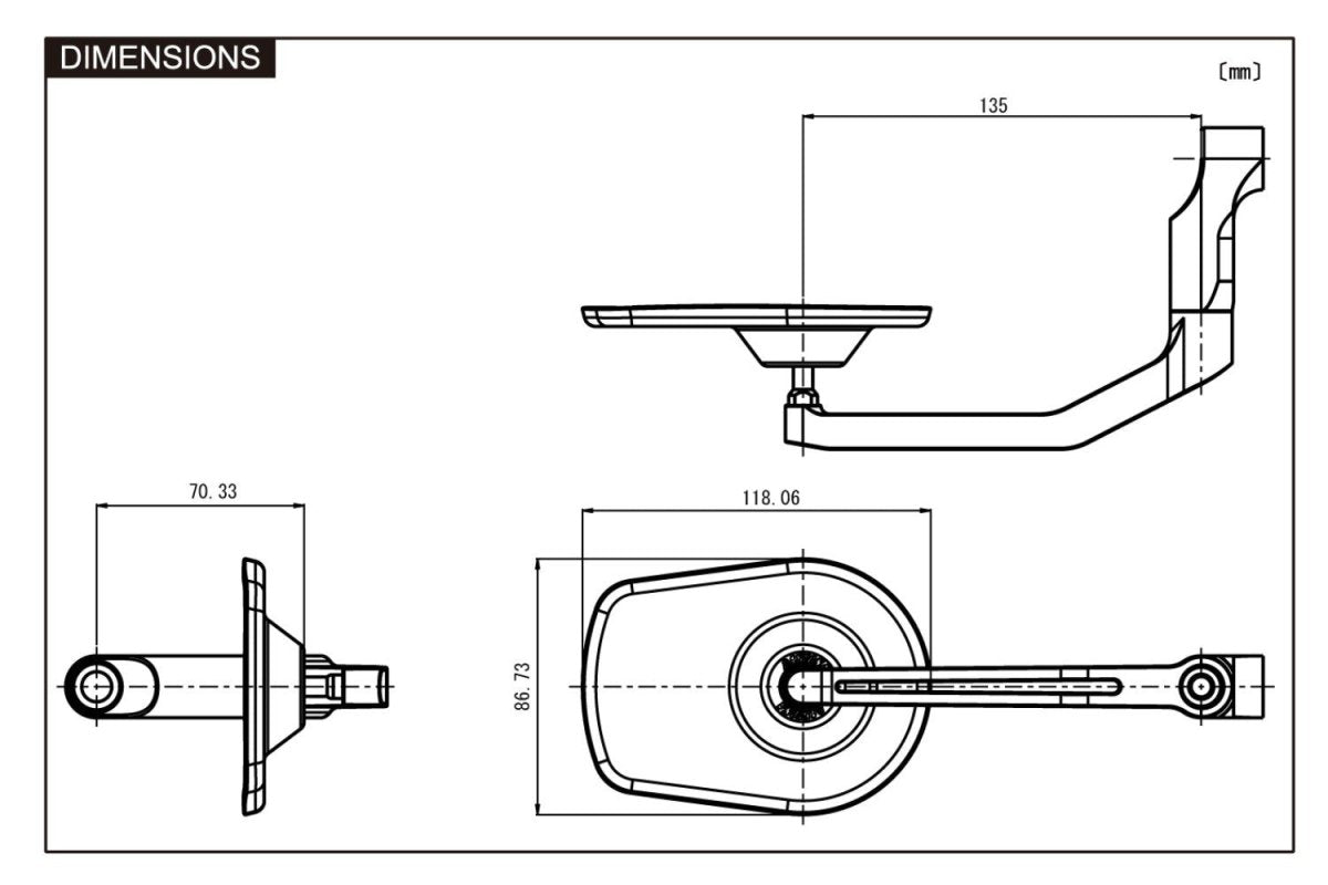 Specchietto in alluminio ROD, E - MARKED | 89475 - r25998 - ENDURRAD