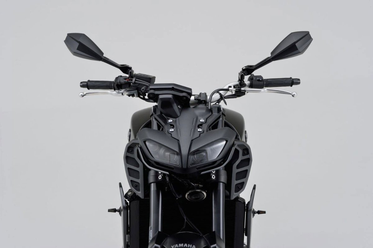 Specchietto moto nero in alluminio e ABS omolo | 8071C - 47999 - ENDURRAD