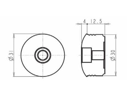 Stabilizzatori manubrio CNC "RING" - coppia | 8122A - 48887 - ENDURRAD