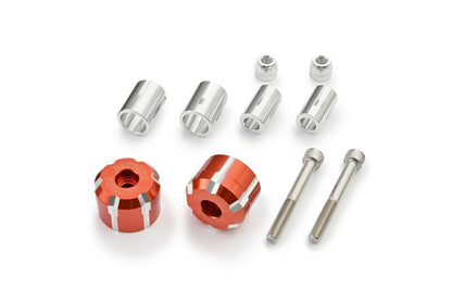 Stabilizzatori manubrio moto in CNC "W" - copp | 8117A - 48012 - ENDURRAD