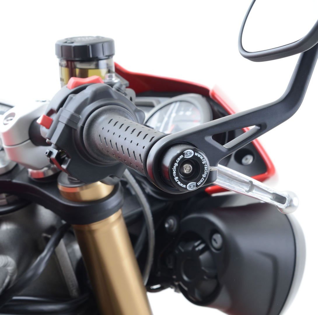 Stabilizzatori Tamponi Manubrio Triumph Speed Triple S R 16 Rs 18 Thruxton 1200 1200R Street Triple 765 Rs 17 16704 Rg BE0102BK - ENDURRAD