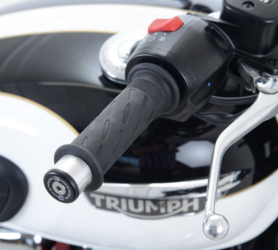 Stabilizzatori Tamponi Manubrio Triumph T120 Bonneville Bonneville Bobber 17 Senza Specchi Bar End Street Cup 17 S 17441 Rg BE0105BK - Endurrad