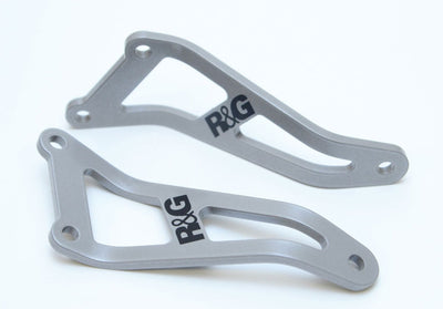 Staffa Supporto Scarico Honda SP1 SP2 Coppia Color Alluminio 5145 Rg EH0010SI - ENDURRAD