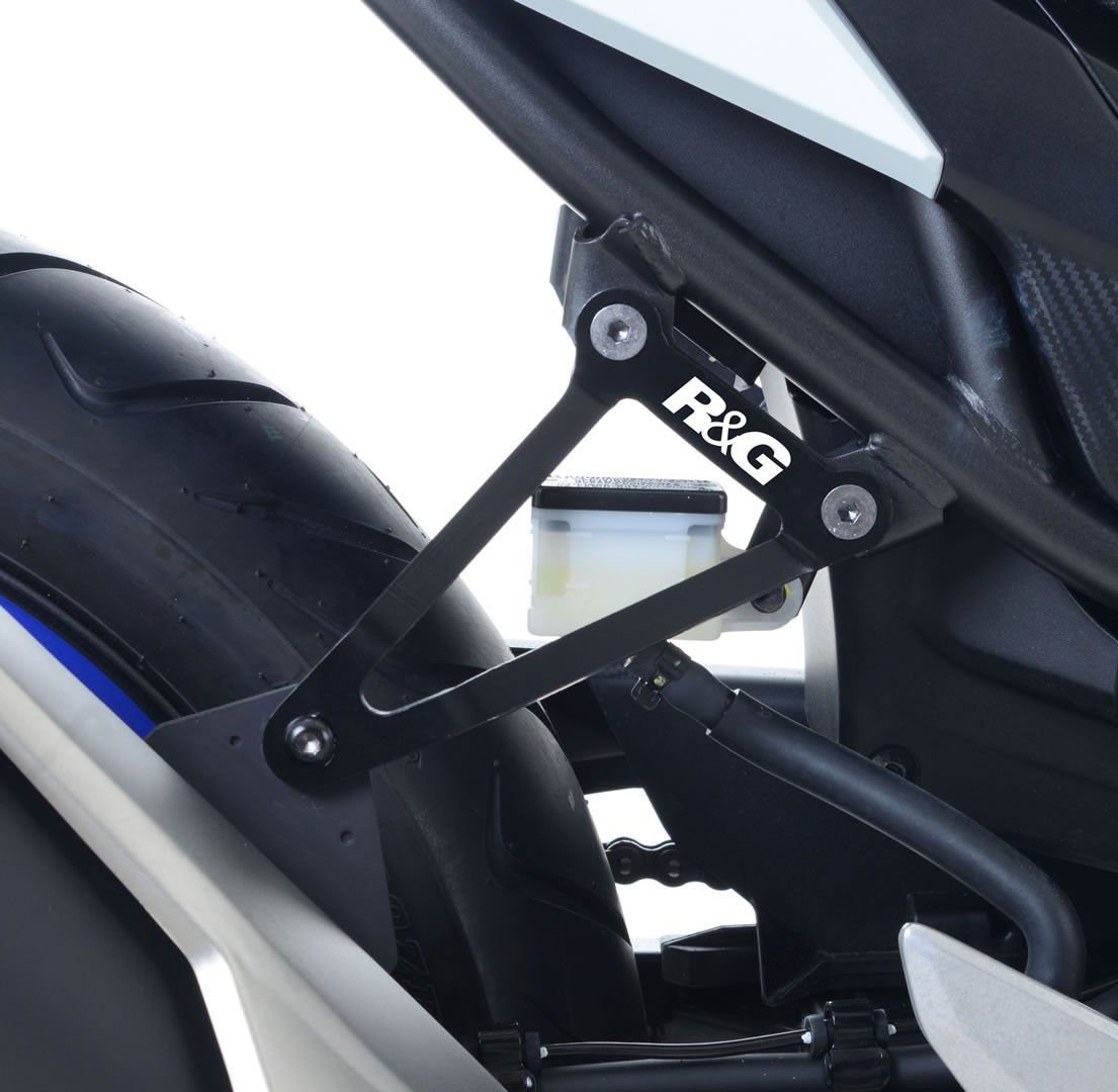 Staffa Supporto Scarico Piastra Fori Pedane Posteriori Honda CBR500R 16 CB500F 16 16757 Rg EH0069BKA - ENDURRAD