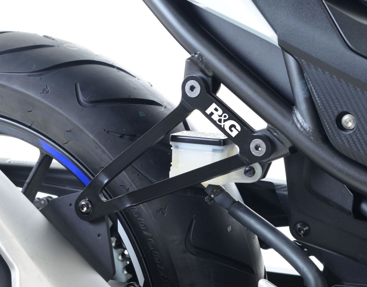 Staffa Supporto Scarico Piastra Fori Pedane Posteriori Honda CBR500R 16 CB500F 16 16757 Rg EH0069BKA - ENDURRAD
