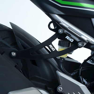 Staffa Supporto Scarico Piastra Fori Pedane Posteriori Kawasaki Ninja 125 Z125 19 66029 - Endurrad