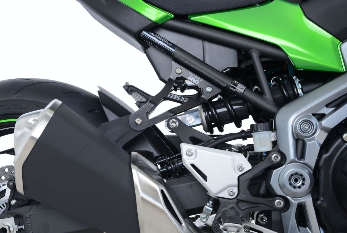 Staffa Supporto Scarico Piastra Fori Pedane Posteriori Kawasaki Z900 18292 Rg EH0074BKA - ENDURRAD