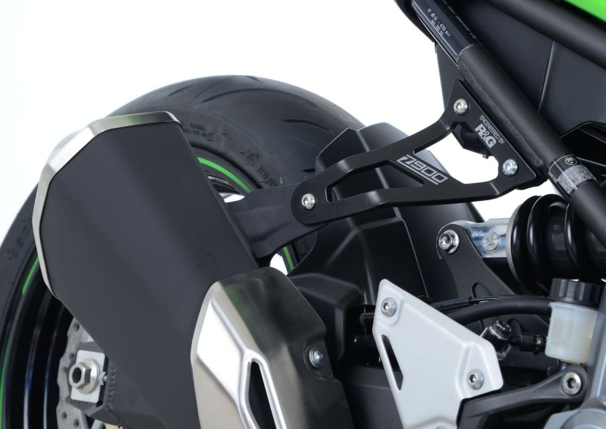 Staffa Supporto Scarico Piastra Fori Pedane Posteriori Kawasaki Z900 18292 Rg EH0074BKA - ENDURRAD