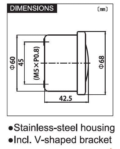Strumento round DIGITAL VELONA con staffa, ner | 85836 - r1812 - ENDURRAD