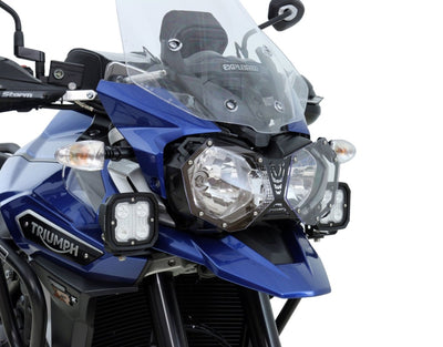 Supporti faretti DENALI per Triumph Tiger Explorer 1200, dettaglio del fissaggio