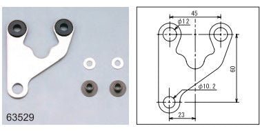 Supporto anti - vibrazione per VELONA 60 - dest | 63529 - r24074 - ENDURRAD