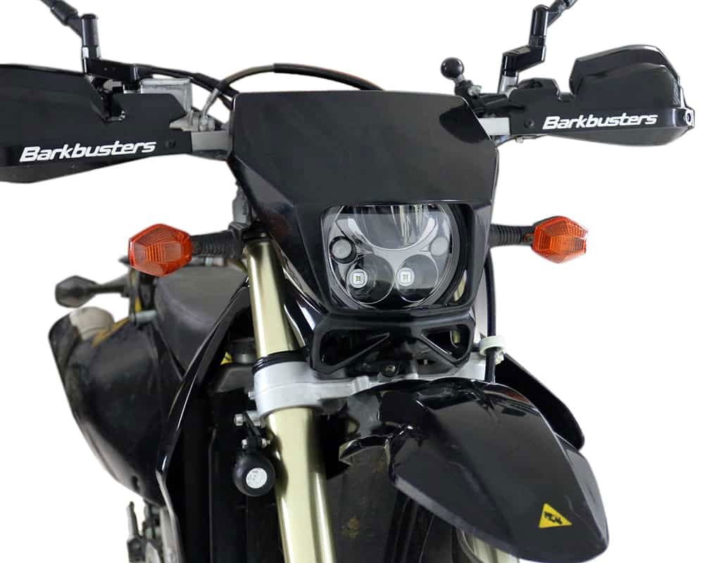 Steel brackets, spotlight not included