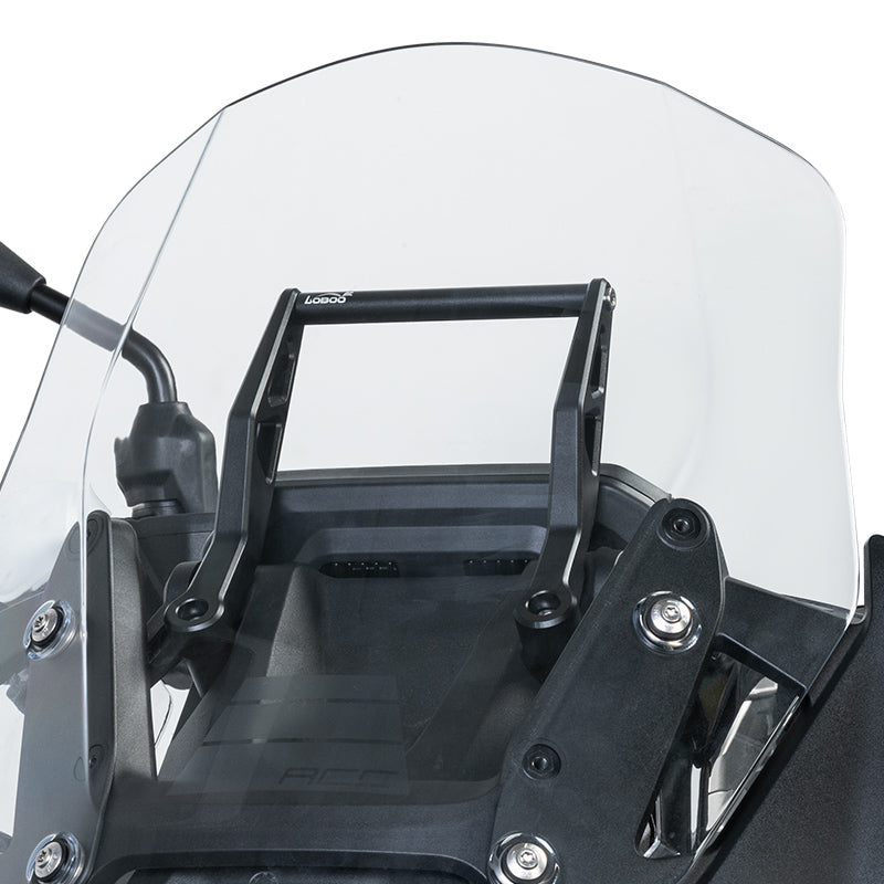 Supporto navigatore montato dietro il cupolino della BMW R 1300 GS