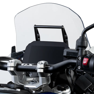 Traversa portanavigatore installata sopra il cruscotto TFT della BMW R 1300 GS