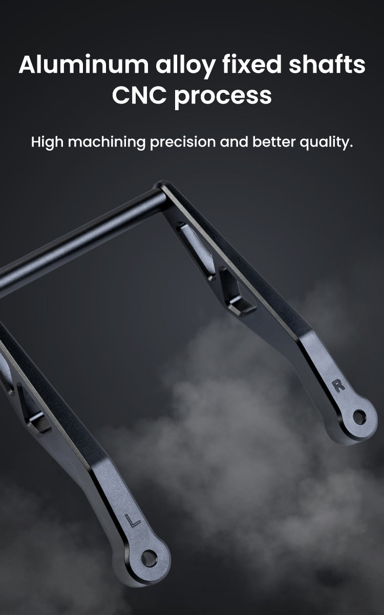 CNC-machined aluminum