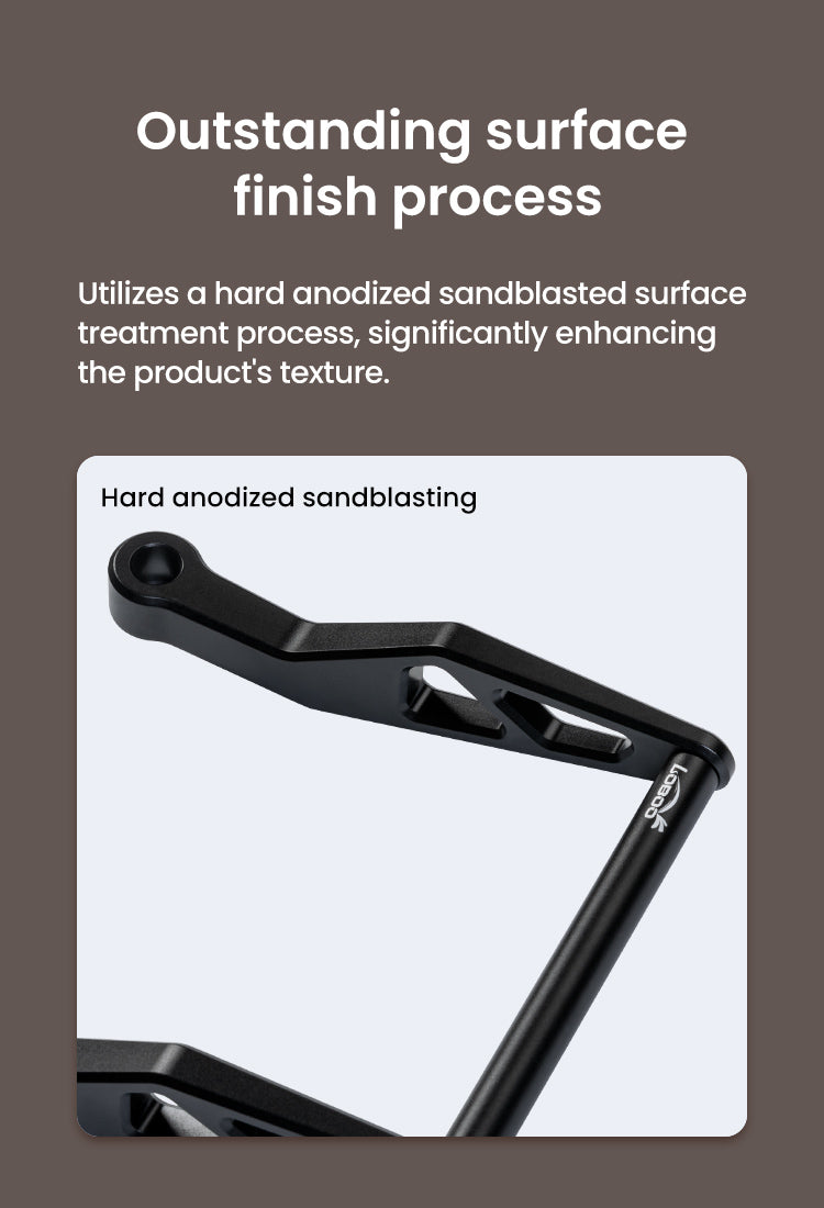 Hard blasted anodizing