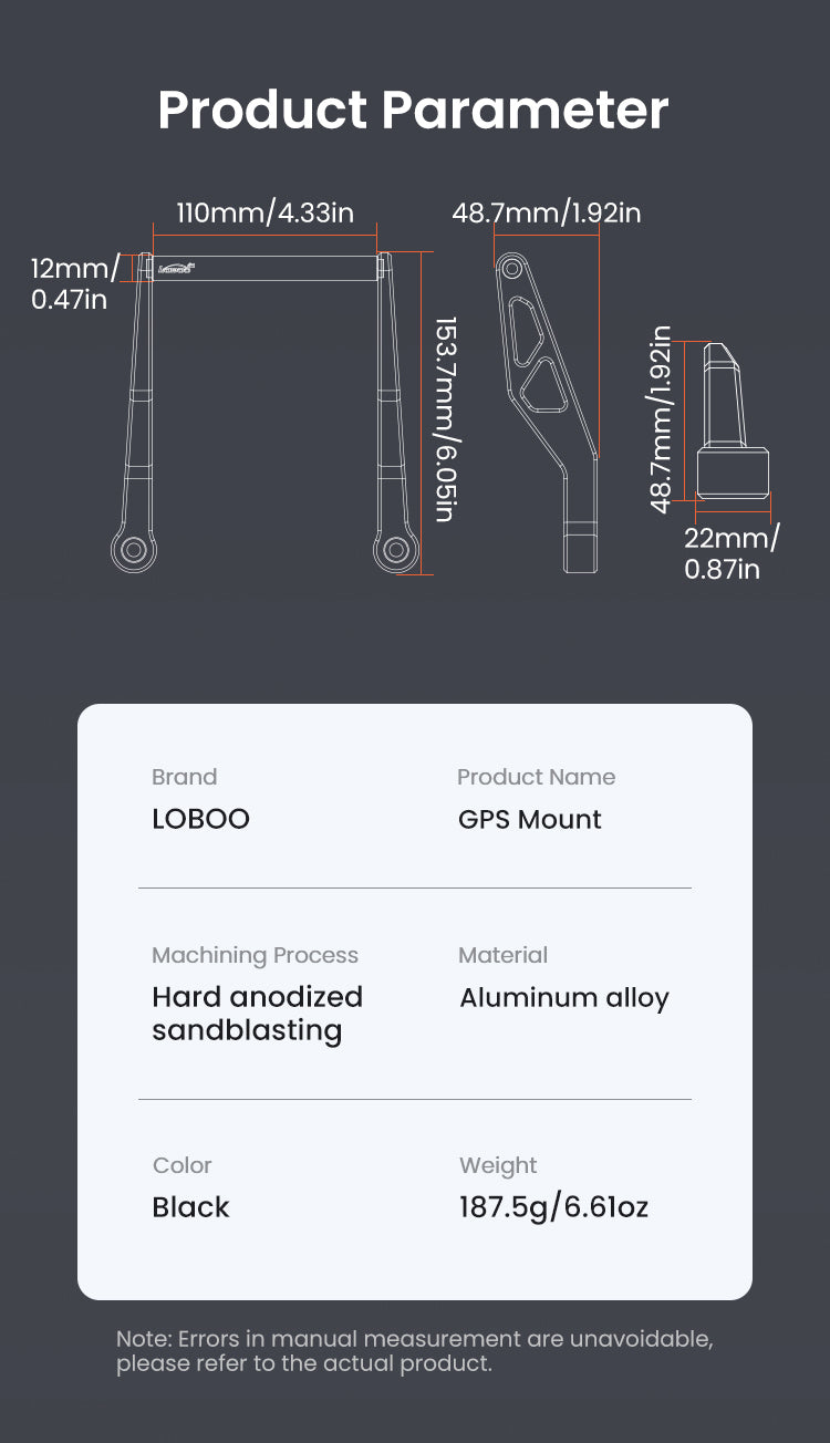The measurements stated by the manufacturer