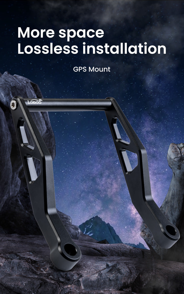 The navigator mounts, while the handlebars remain free