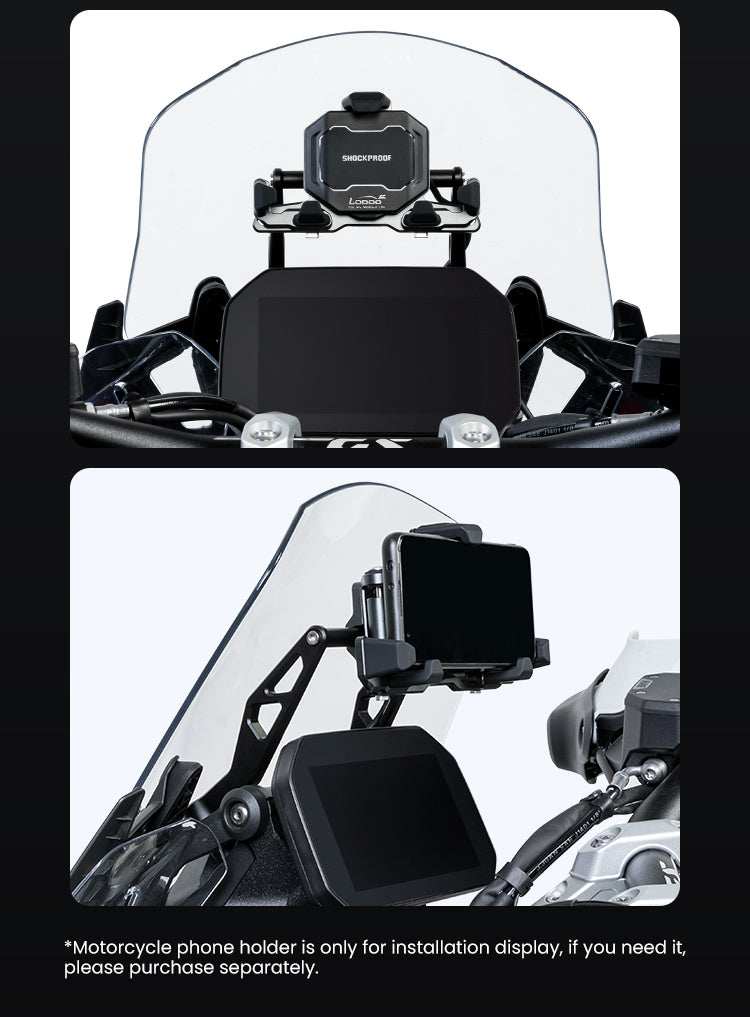 The phone holder is not included