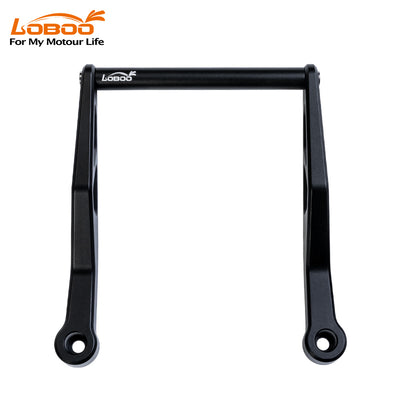 Supporto navigatore per BMW R 1300 GS visto di fronte, traversa da 110 mm