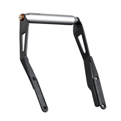 Supporto navigatore CFMOTO 800MT visto dall'alto, con le due staffe e la traversa