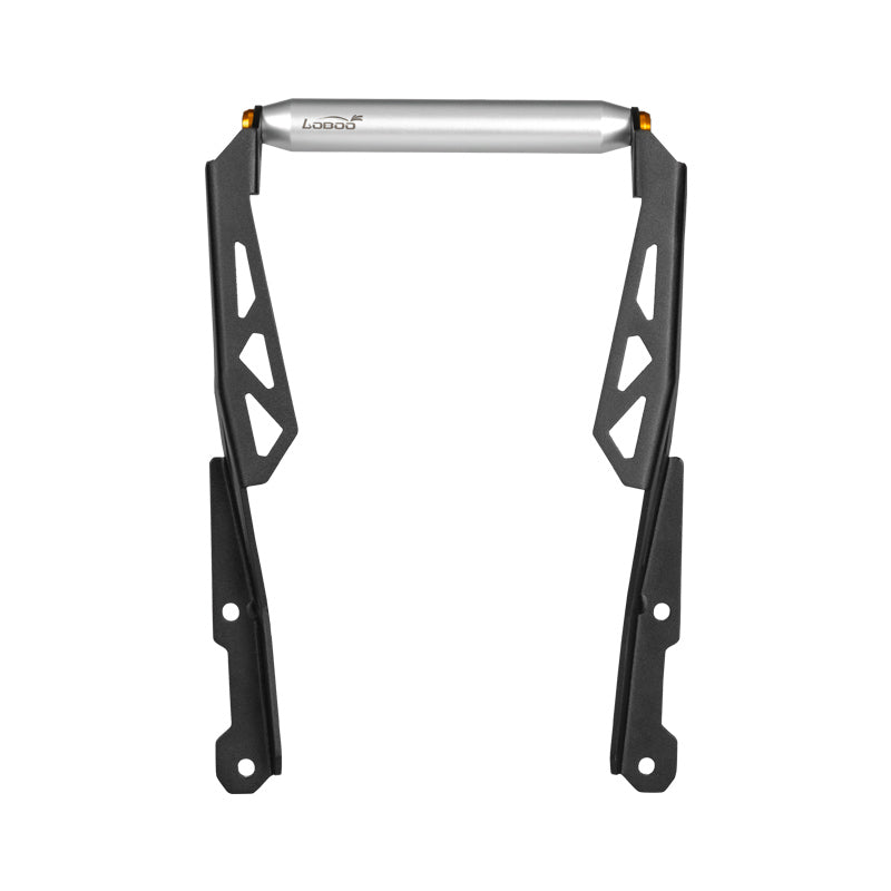Kit supporto navigatore CFMOTO 800MT con traversa in alluminio anodizzato argento