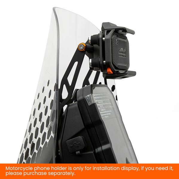 GPS navigator mount for Ducati Desert X | 90 mm high aluminum crossbar, anti-rotation