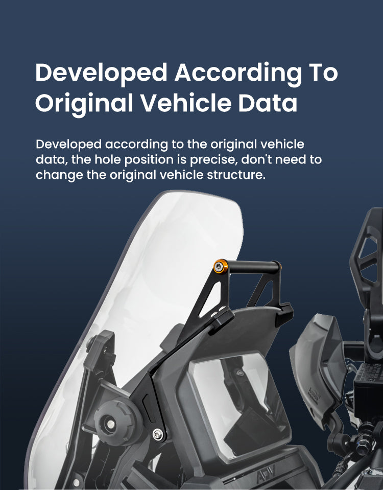 Developed using the motorcycle’s original data