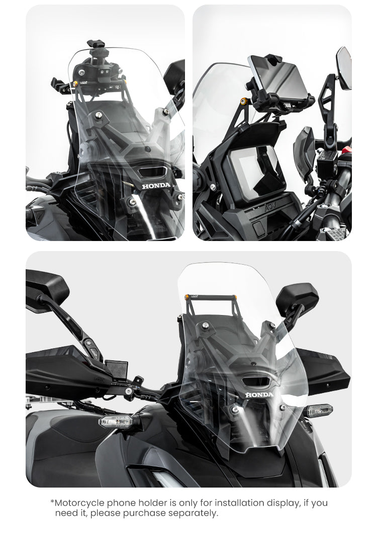 The phone holder is not included