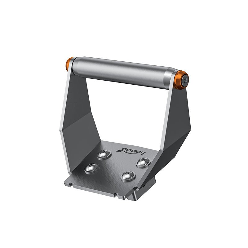 Supporto navigatore GPS CDZ221 con asta sabbiata e base spazzolata, vista frontale