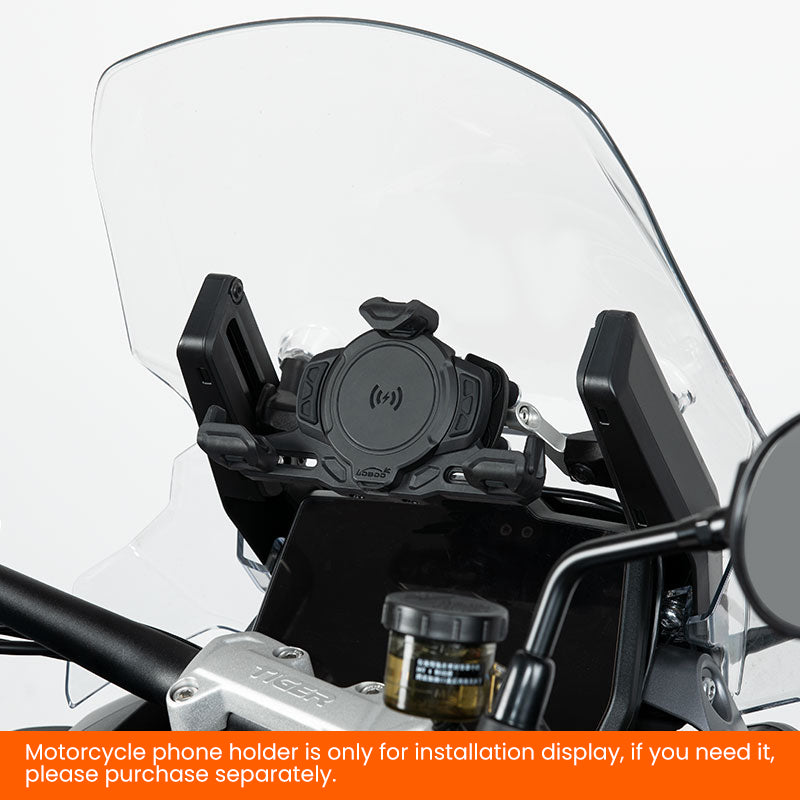 Porta smartphone montato sulla traversa del supporto navigatore per Tiger 1200 GT Pro