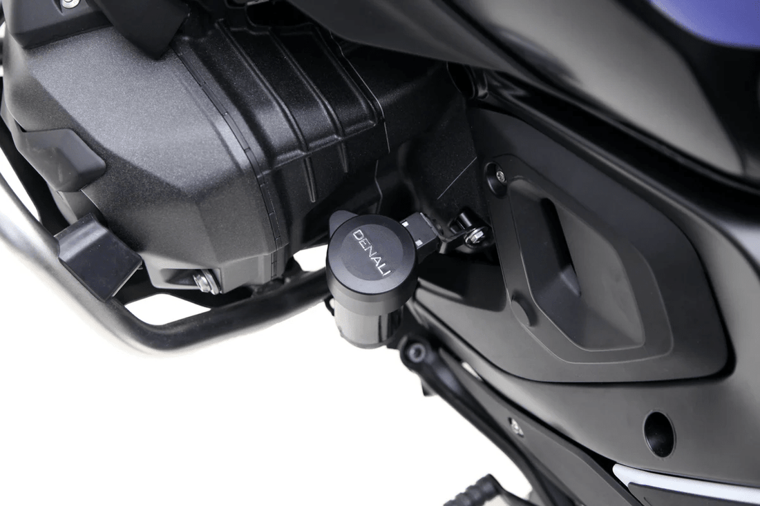 Supporto per clacson DENALI montato sulla BMW R 1300 GS – vista 2