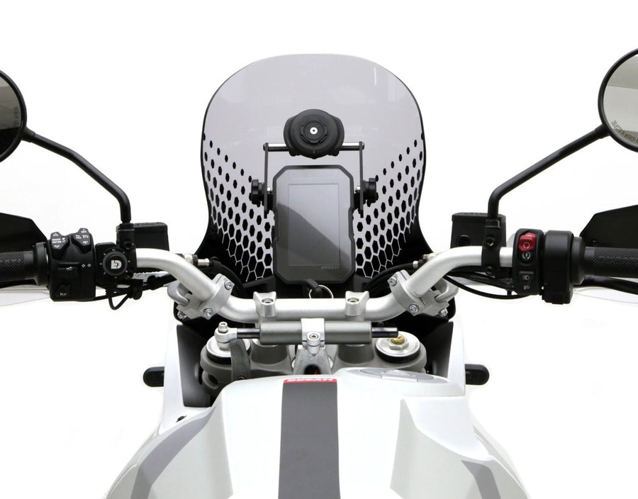Supporto smartphone DENALI montato sulla Ducati DesertX