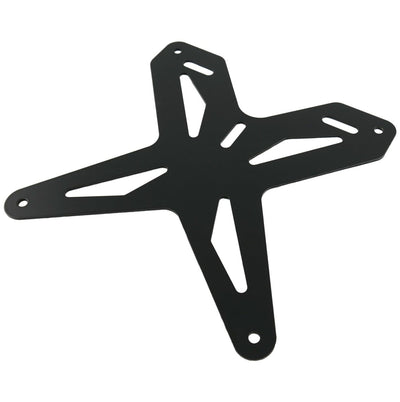 SUPPORTO TARGA ITALIA ALLUMINIO 6082 T6 ANODIZZATO NERO - ENDURRAD