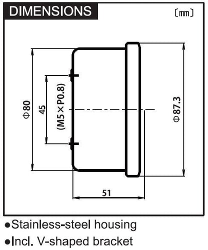 Tachimetro analogico elettronico VELONA diam. | 89364 - r25991 - ENDURRAD