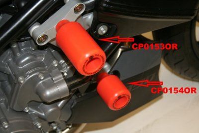 Tamponi paratelaio (inferiore) - KTM 990/990R Super Duke, 990SM '08 - & 950 Supermoto - ENDURRAD