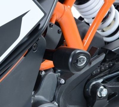 Tamponi Paratelaio Tipo Aero No Cut Sliders Telaio Ktm RC125 200 390 11841 Rg CP0377BL - ENDURRAD