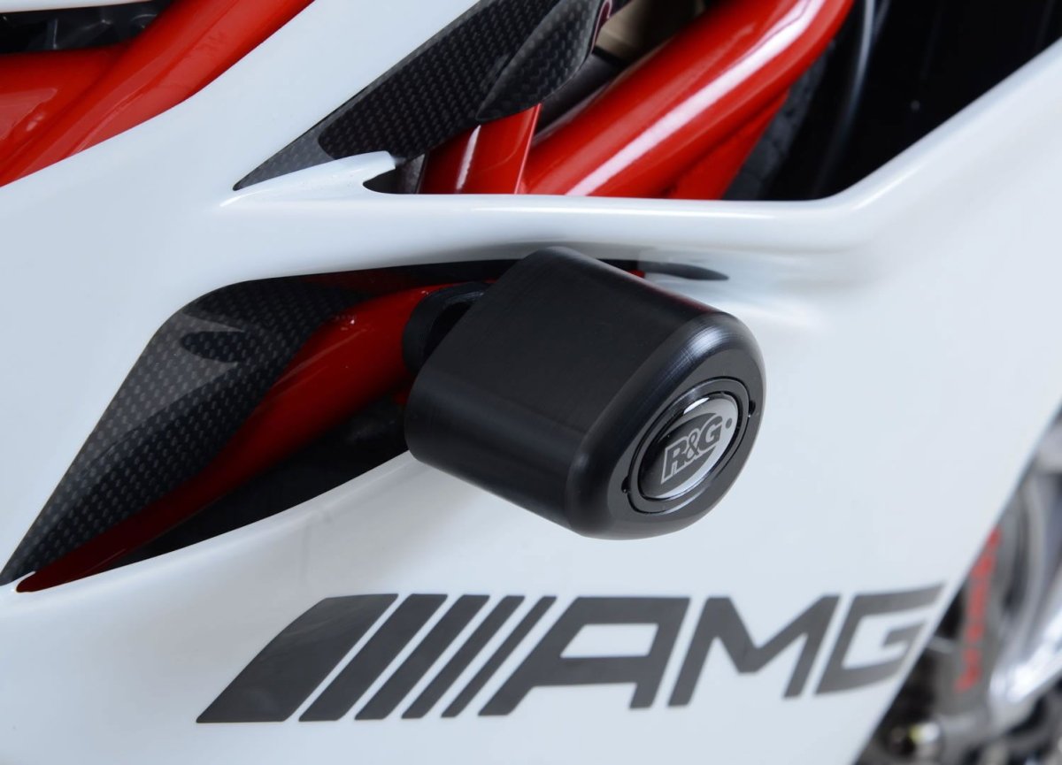 Tamponi Paratelaio Tipo Aero No Cut Sliders Telaio Mv Agusta F4RC 15384 Rg CP0398WH - ENDURRAD
