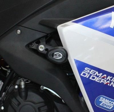 Tamponi Paratelaio Tipo Aero No Cut Sliders Telaio Yamaha Yzf R25 14 18 Yzf R3 15 18 12009 Rg CP0379BL - ENDURRAD