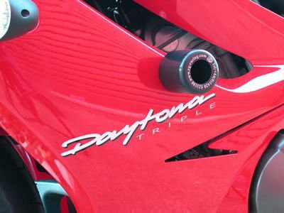 Tamponi paratelaio - Triumph 675 Daytona '06 - '12 (nero) - ENDURRAD