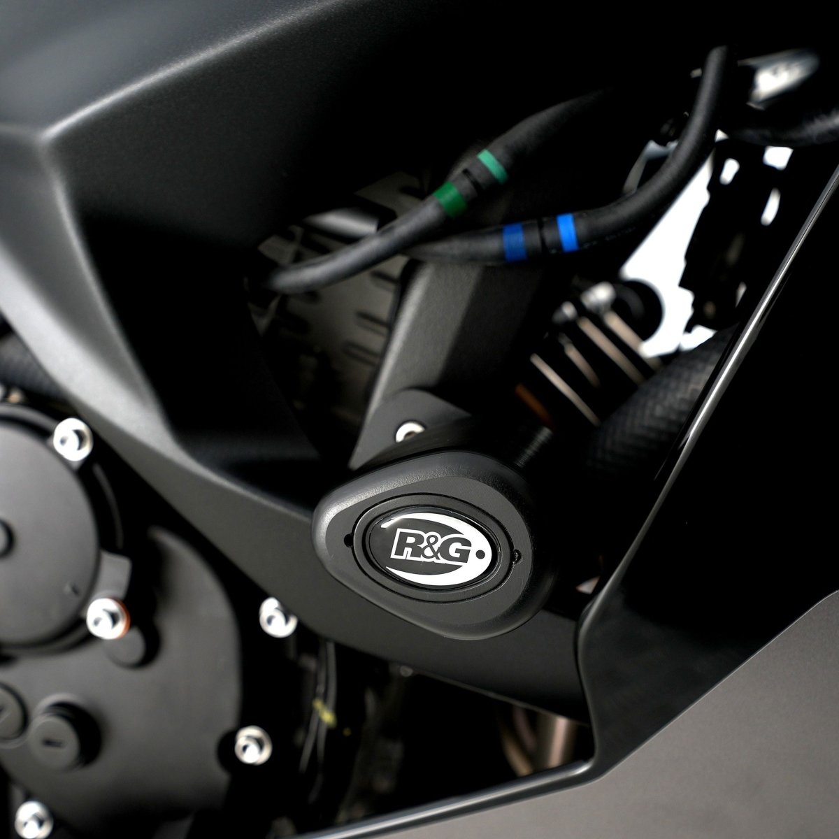 Tamponi Protezioni Telaio Tipo Aero Kawasaki Zx 6R 24 92427 Rg CP0567BL - ENDURRAD